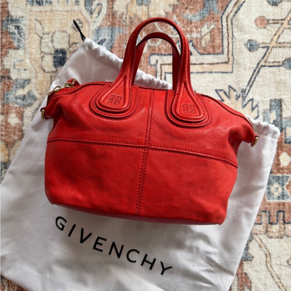 Givenchy Red Nightingale Lamb Leather Bag